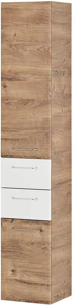 smart Hochschrank Onda ¦ holzfarben ¦ Maße (cm): B: 35 H: 185,5 T: 33.0 Schränke > Badschränke > Bad-Hochschränke - Höf...