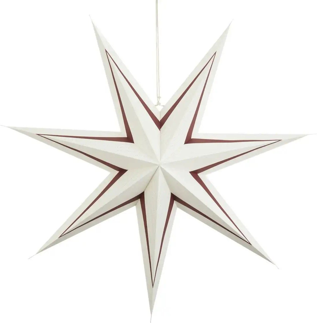 HOME STORY Papierstern ¦ weiß ¦ Papier ¦ Maße (cm): H: 75 Weihnachten - Höffner