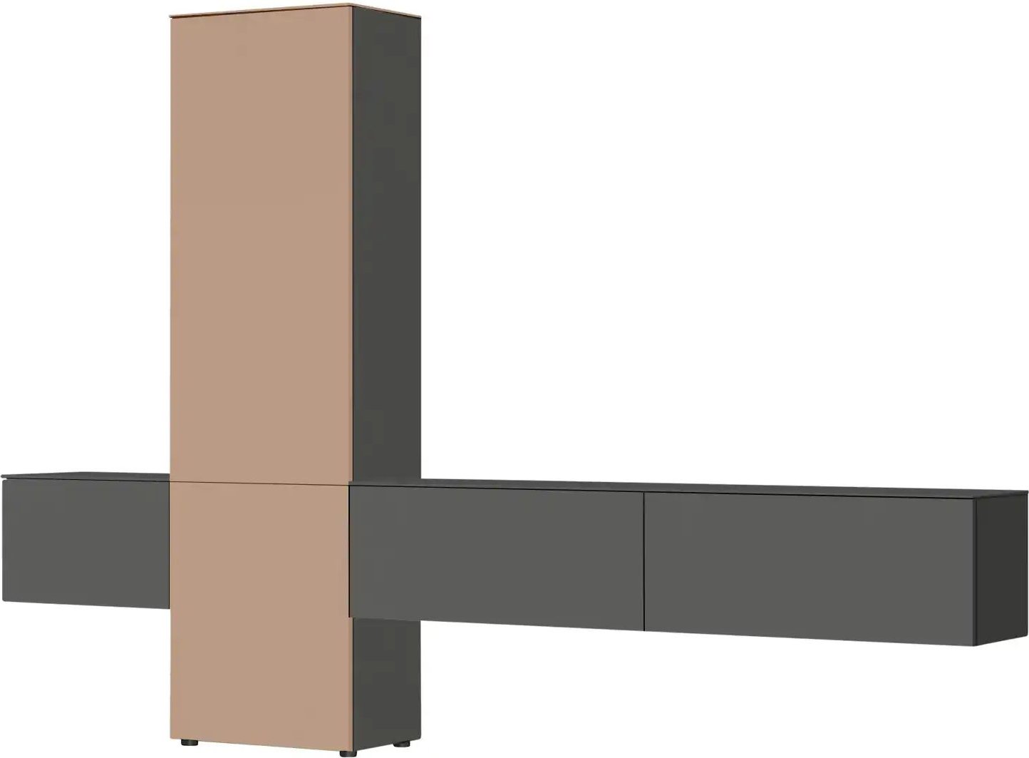 Content Wohnwand Style ¦ rot ¦ Maße (cm): B: 301 H: 205 T: 38.0 Kommoden & Sideboards > Wohnwände - Höffner