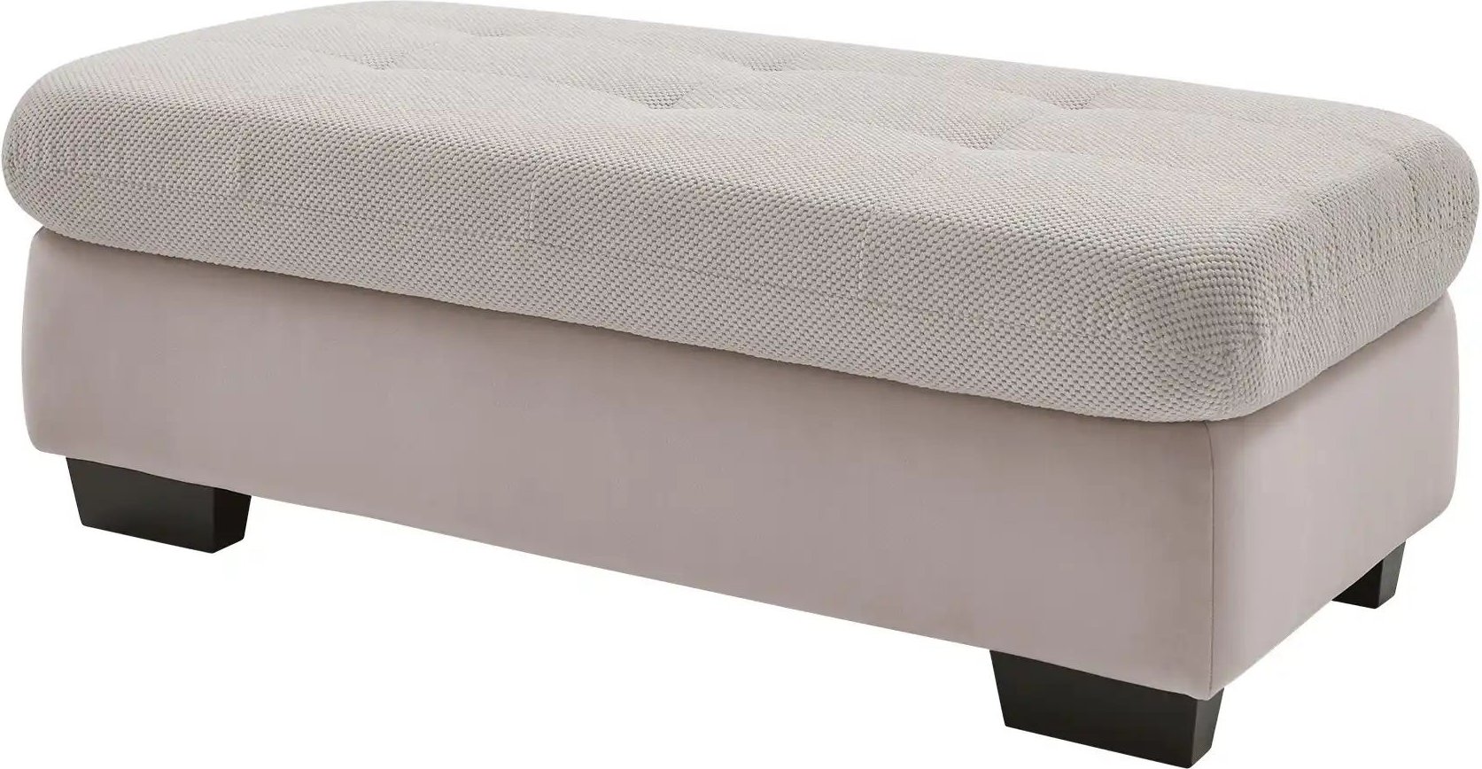 Lounge Collection Sofahocker  Davinci ¦ grau ¦ Maße (cm): B: 135 H: 47 T: 65.0 Polstermöbel > Hocker - Höffner