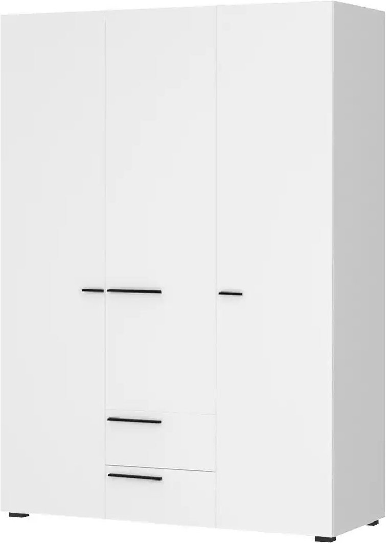 Thumbnail - Drehtürenschrank Marlow ¦ weiß ¦ Maße (cm): B: 135 H: 194,9 T: 59.6 Schränke > Kleiderschränke > Drehtürenschränke - Hö...