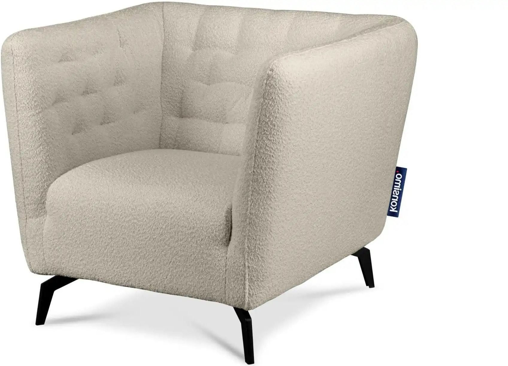 KONSIMO Sessel Cordi ¦ creme ¦ Maße (cm): B: 103 H: 91 Polstermöbel > Sessel > Polstersessel - Höffner