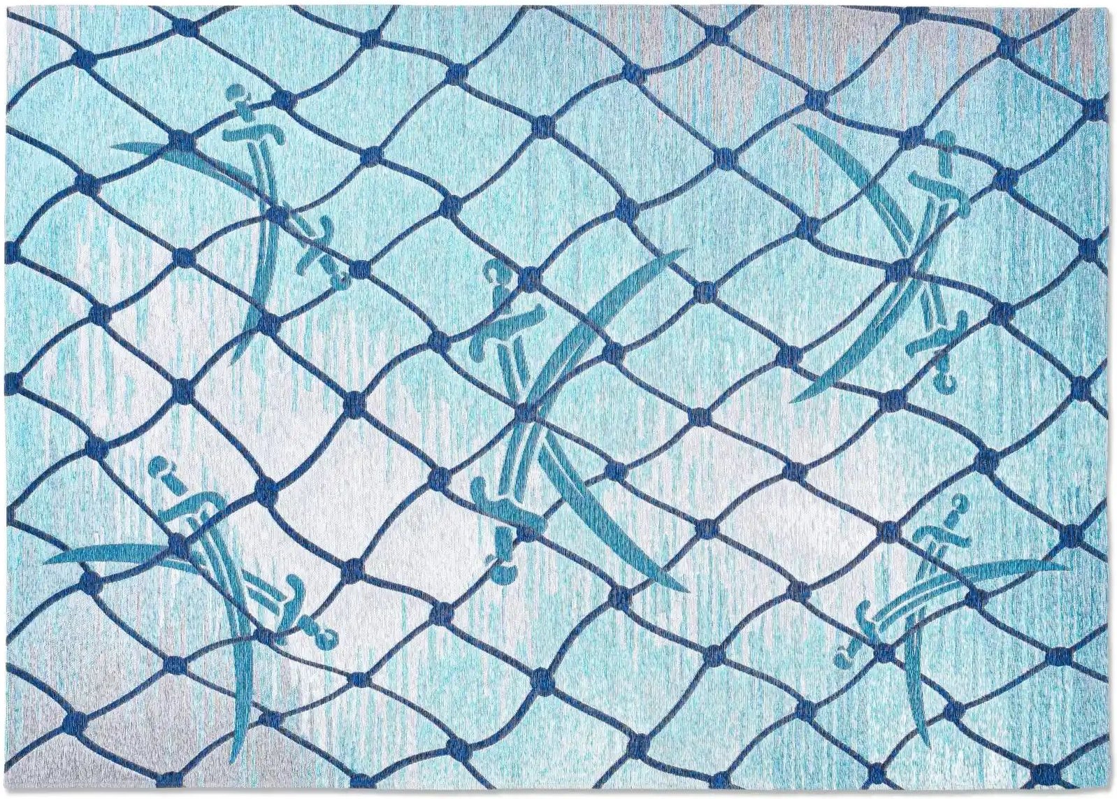 Thumbnail - SANSIBAR Sylt Webteppich Keitum ¦ blau ¦ Synthetische Fasern ¦ Maße (cm): B: 60 H: 0,3 Teppiche > Kurzflorteppiche - Hö...