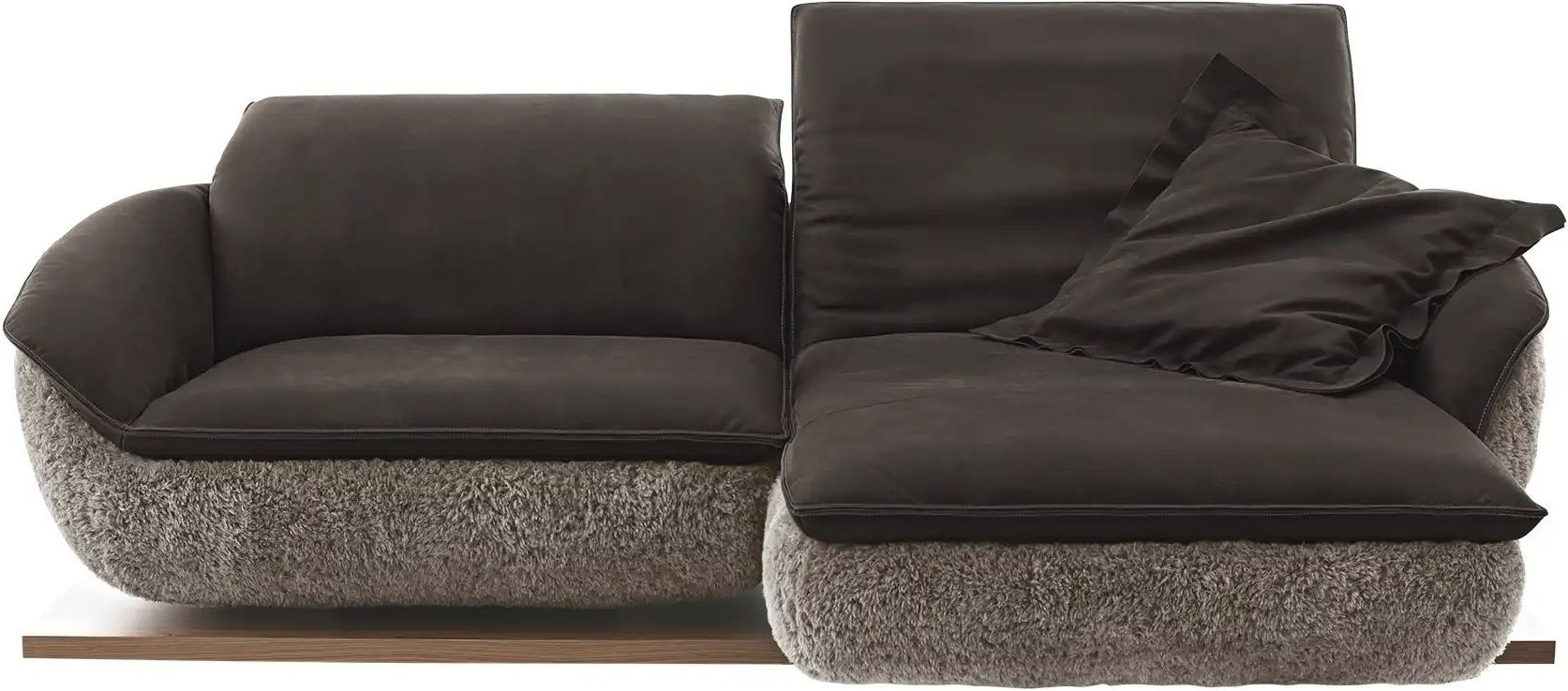 KOINOR Ecksofa Mooove ¦ braun ¦ Maße (cm): B: 242 H: 99 T: 120.0 Polstermöbel > Sofas > Ecksofas - Höffner
