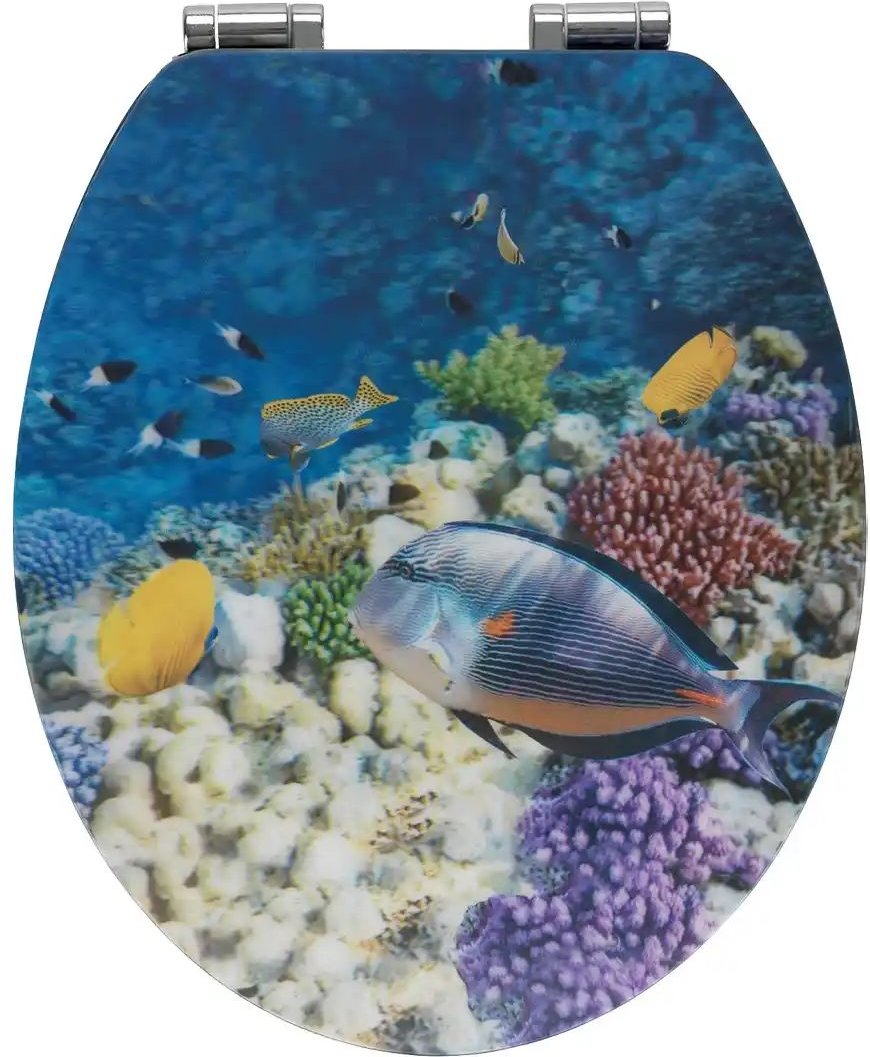 WC Sitz ¦ blau ¦ Kunststoff ¦ Maße (cm): B: 38 T: 44.5 Badzubehör - Höffner