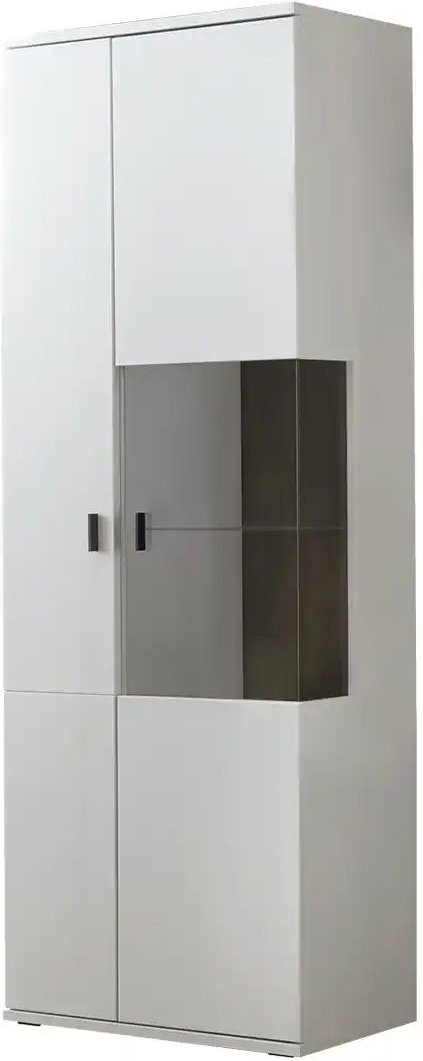 Thumbnail - uno Vitrine Sarbonne ¦ grau ¦ Maße (cm): B: 75 H: 199 T: 37.0 Schränke > Vitrinen - Höffner