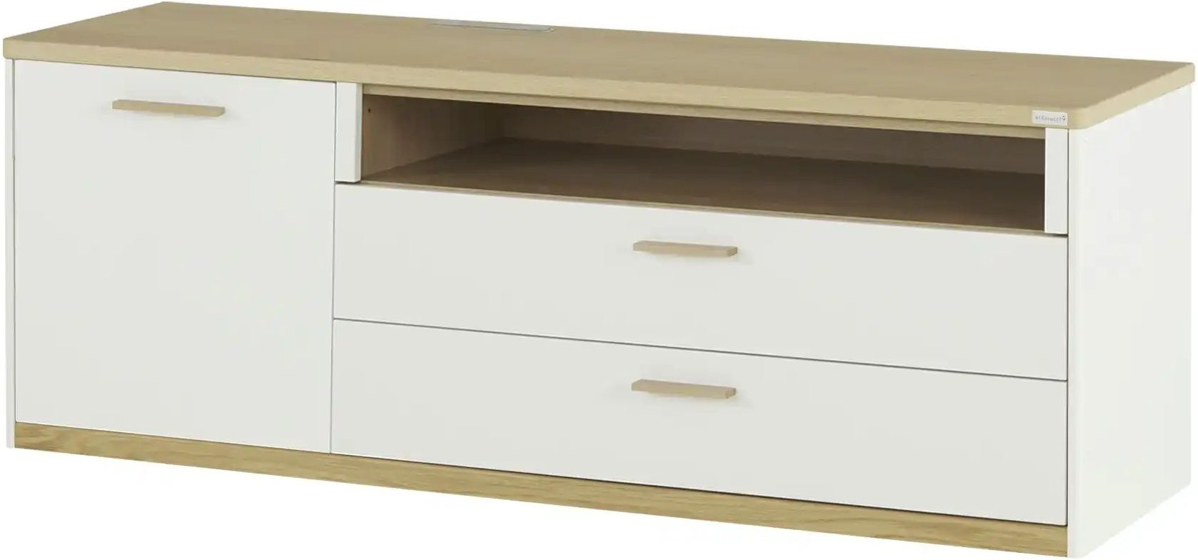 Wohnwert TV-Element Libro Plus ¦ weiß ¦ Maße (cm): B: 166 H: 60 T: 50.0 Kommoden & Sideboards > Lowboards - Höffner