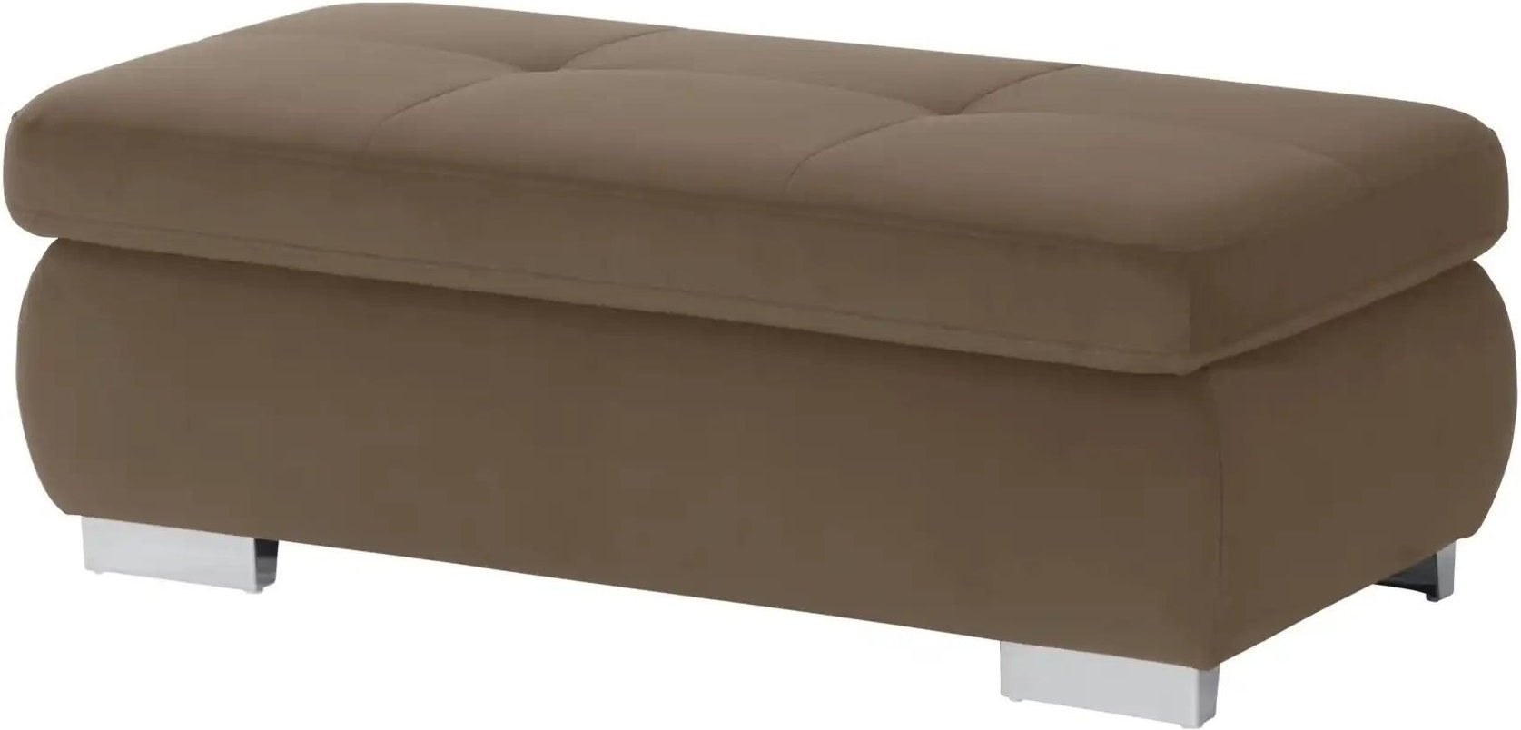 Thumbnail - Lounge Collection Polsterhocker Affair ¦ braun ¦ Maße (cm): B: 129 H: 47 T: 64.0 Polstermöbel > Hocker - Höffner