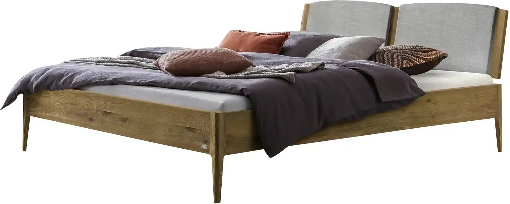 HASENA Massivholzbett in Wildeiche Pistoia ¦ holzfarben ¦ Maße (cm): B: 166 H: 87 Betten > Bettgestelle - Höffner
