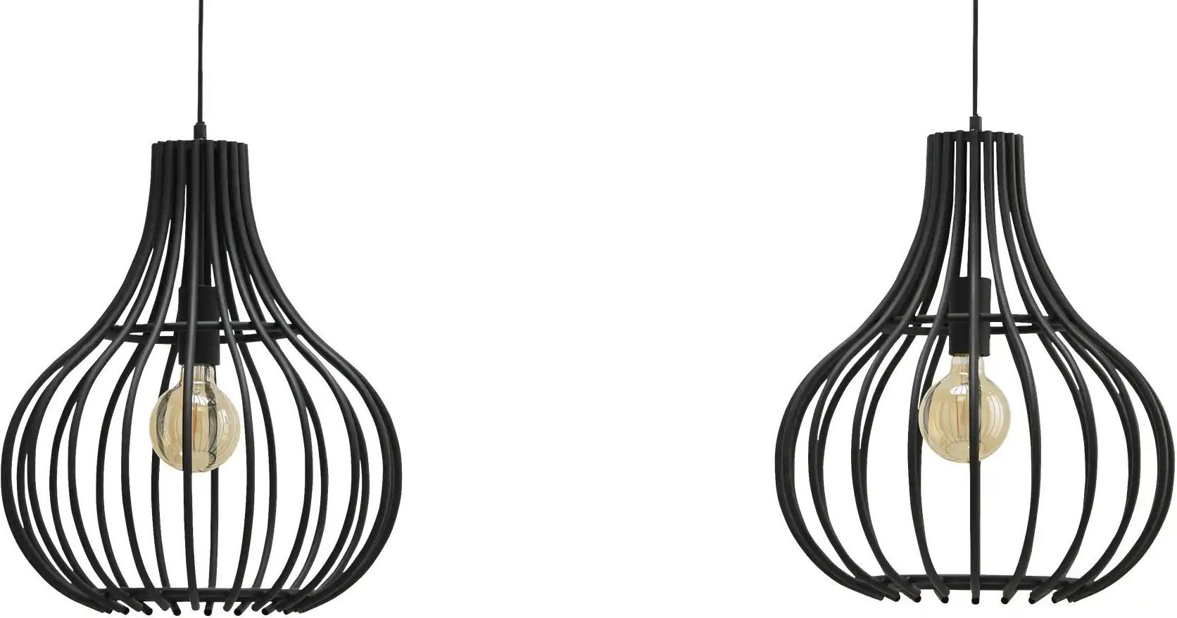 Pendelleuchte Cipolle ¦ schwarz ¦ Maße (cm): B: 120 H: 50 T: 40.0 Lampen & Leuchten > Hängeleuchten - Höffner