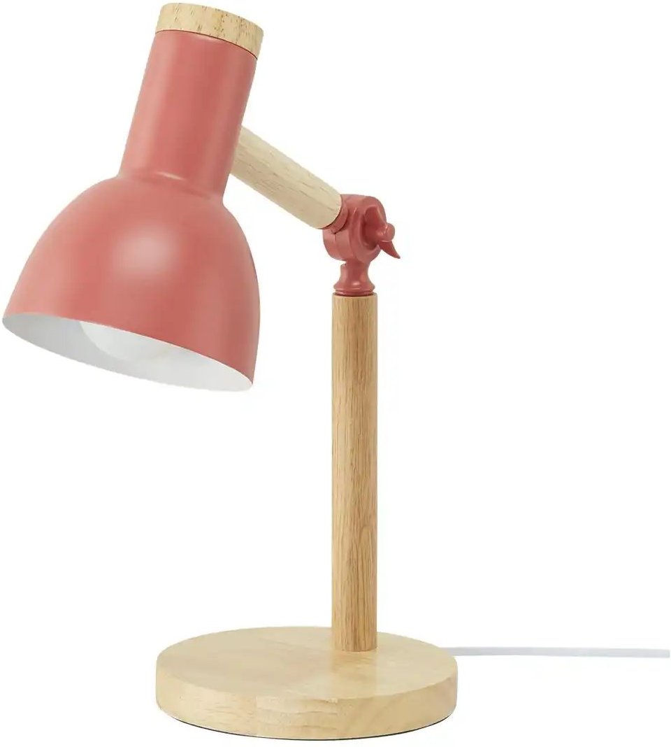 Thumbnail - KHG Tischleuchte 1-flammig Bambus/ Pink ¦ rosa/pink ¦ Maße (cm): H: 45 Ø: 15 Lampen & Leuchten > Tischlampen - Höff...