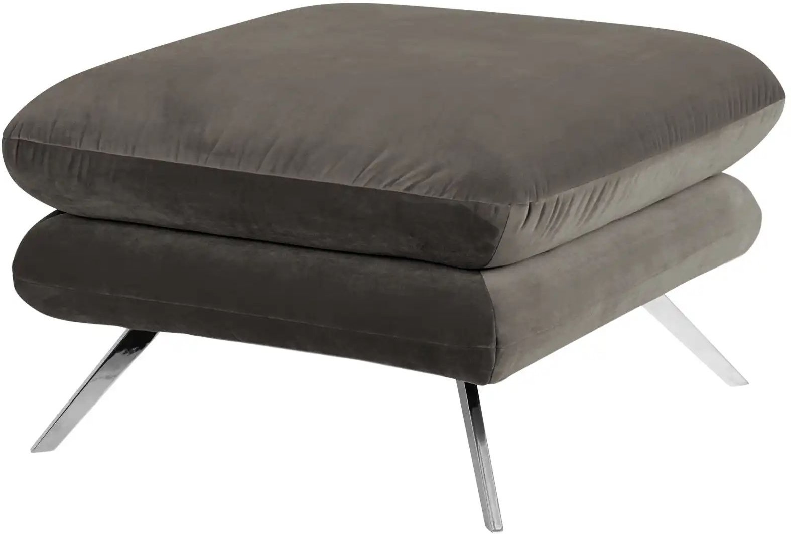 Jette Home Hocker  Caldara ¦ grau ¦ Maße (cm): B: 70 H: 45 T: 70.0 Polstermöbel > Hocker - Höffner