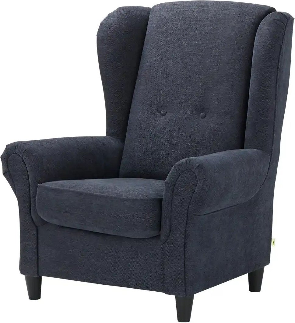 Sessel Kivana ¦ blau ¦ Maße (cm): B: 94 H: 112 T: 94.0 Polstermöbel > Sessel > Ohrensessel - Höffner