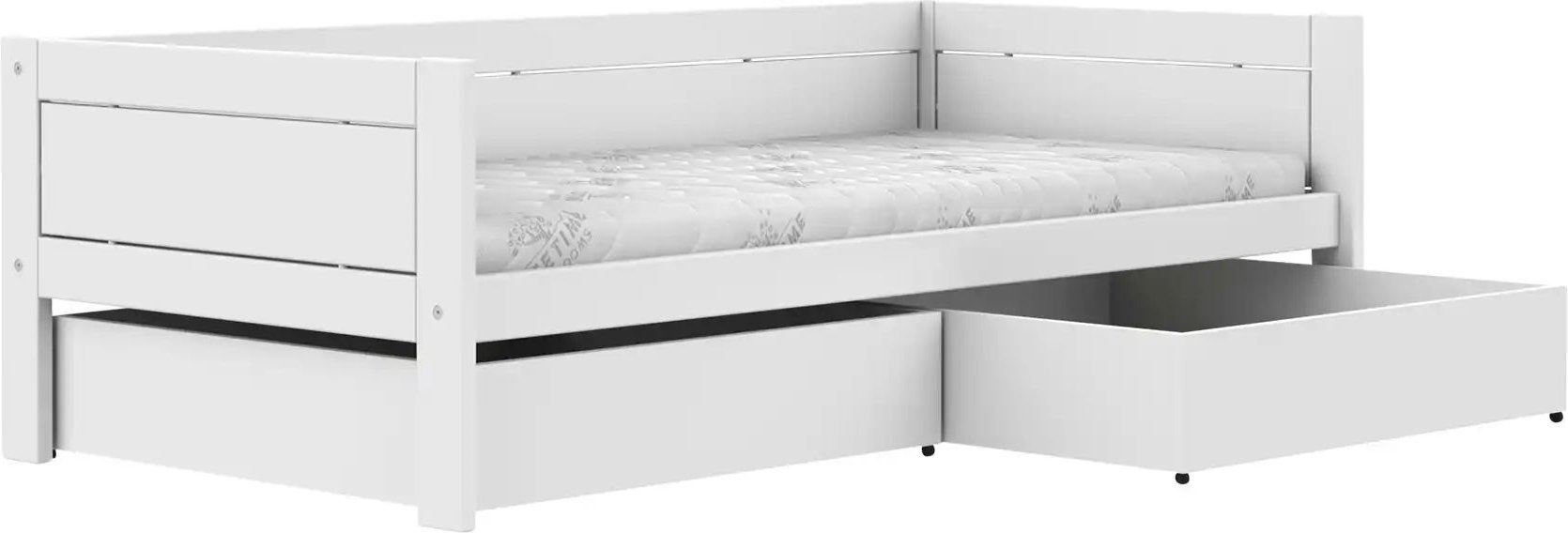 Lifetime Einzelbett mit Doppelbettkasten Basis ¦ weiß ¦ Maße (cm): B: 207 H: 64 T: 102.0 Betten > Bettgestelle - Höffne...