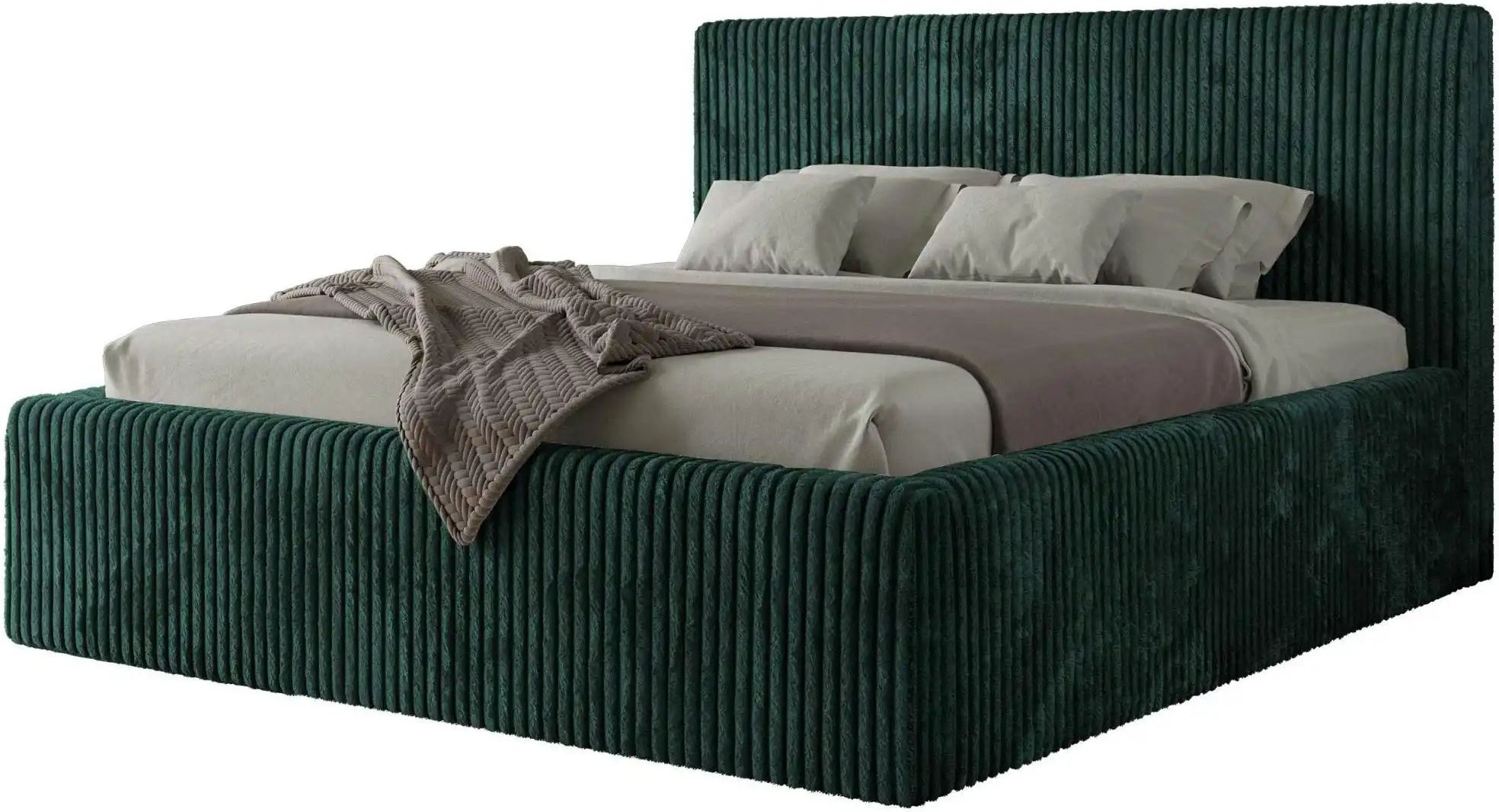 Polsterbett mit Bettkasten Tiliano Classic ¦ grün ¦ Maße (cm): B: 216 H: 108 Betten > Polsterbetten - Höffner