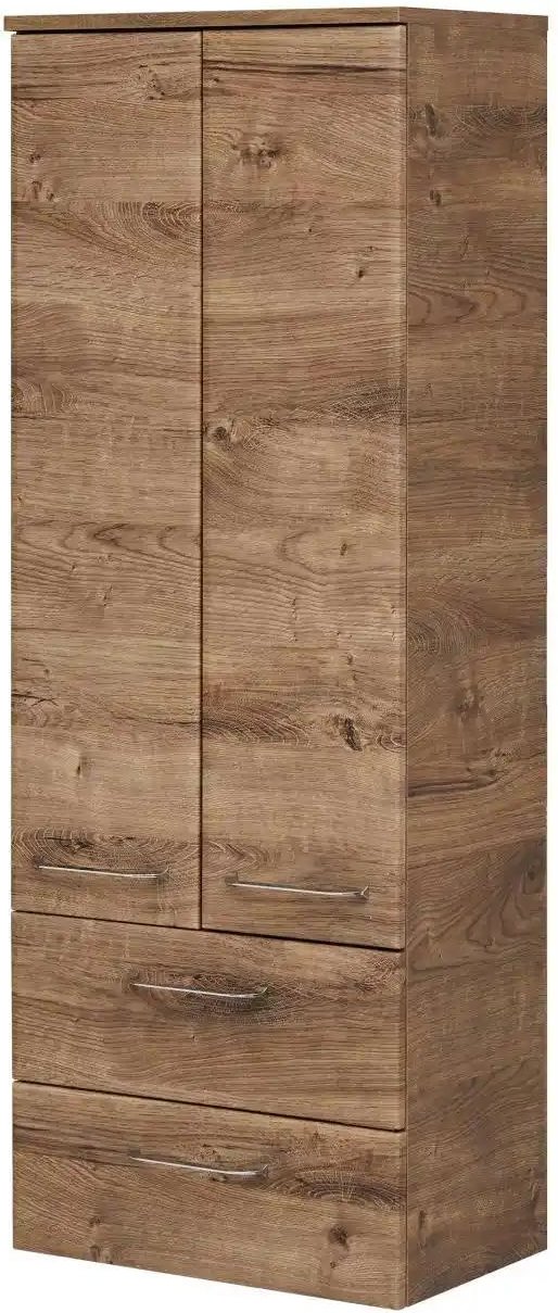 smart Midischrank Onda ¦ holzfarben ¦ Maße (cm): B: 50 H: 136,1 T: 33.0 Schränke > Badschränke > Bad-Midischränke - Höf...