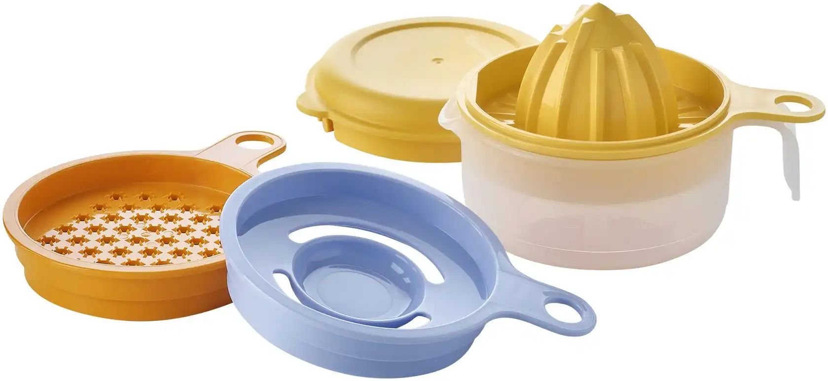 Tupperware Küchenhelfer-Set 5 teilig ¦ mehrfarbig ¦ Kunststoff ¦ Maße (cm): B: 10,2 H: 12,2 T: 10.8 Küchenzubehör & Hel...