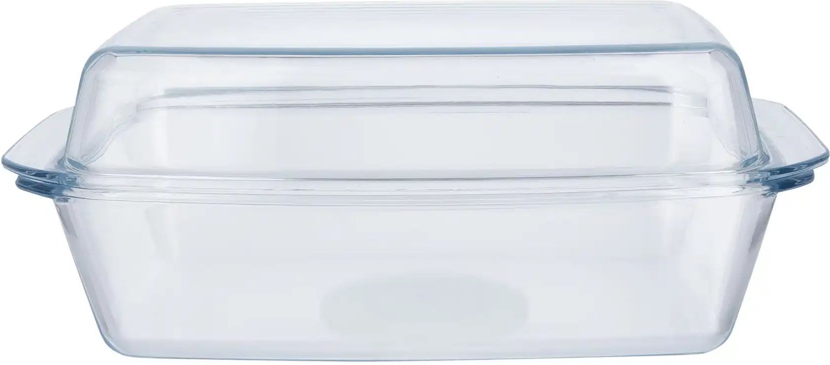 KHG Auflaufform mit Deckel 3 0 l ¦ transparent/klar ¦ Glas ¦ Maße (cm): B: 21 H: 13,3 Küchenzubehör & Helfer > Bratfor...