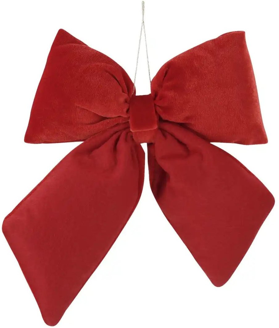 Anhänger Schleife   ¦ rot ¦ Polyester ¦ Maße (cm): B: 20 H: 23 Weihnachten - Höffner