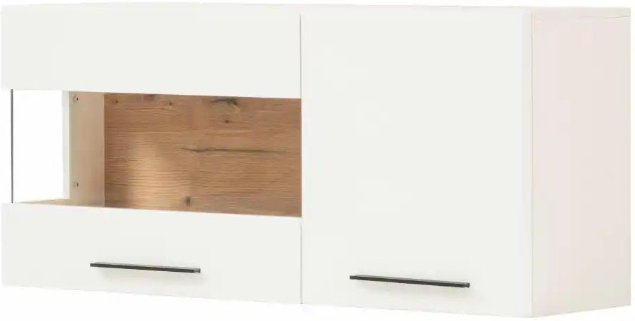 Hängevitrine Sines ¦ weiß ¦ Maße (cm): B: 120 H: 54 T: 35.0 Schränke > Hängeschränke - Höffner