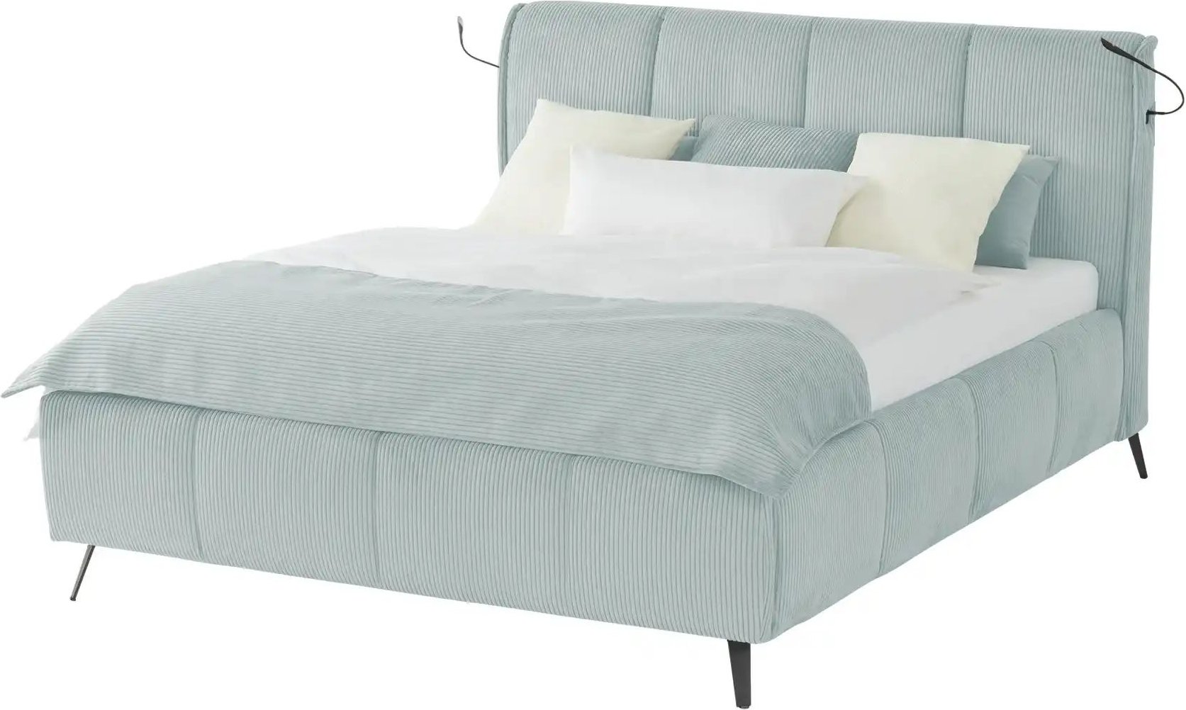 pop Polsterbett mit Bettkasten Pamela ¦ blau ¦ Maße (cm): B: 180 H: 113 Betten > Komfortbetten - Höffner