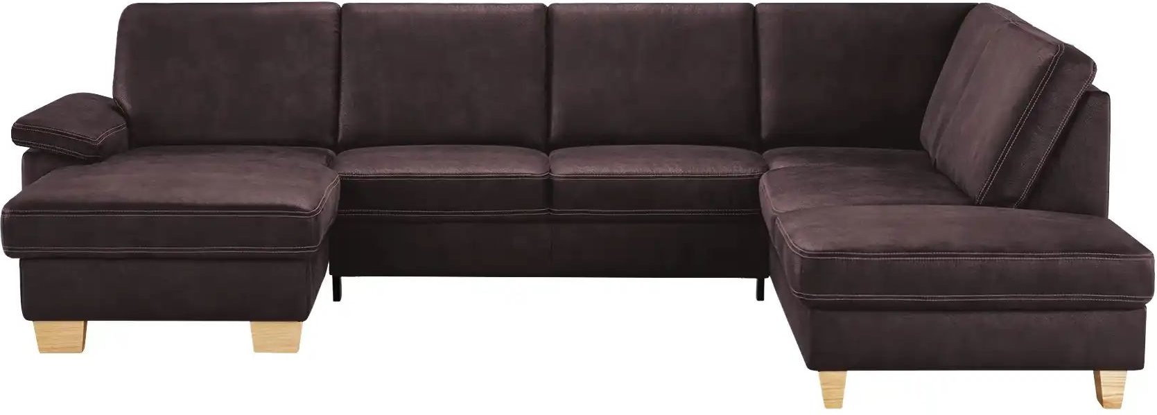 meinSofa Wohnlandschaft Kunstleder Samu ¦ rot ¦ Maße (cm): B: 316 H: 90 T: 235.0 Polstermöbel > Sofas > Wohnlandschaften...