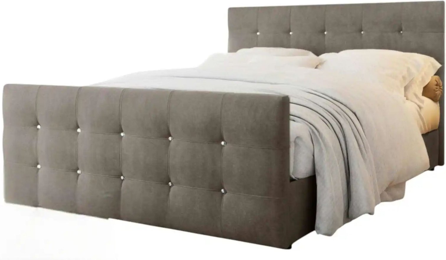 Boxbett mit Stauraum und Topper Kleo ¦ braun ¦ Maße (cm): B: 160 H: 105 Betten > Komfortbetten - Höffner