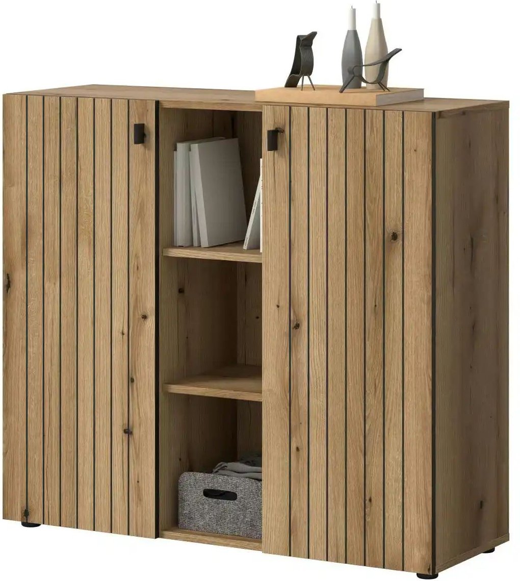 Schuhkommode Station ¦ holzfarben ¦ Maße (cm): B: 106 H: 96 Garderoben & Kleiderstangen > Garderoben Schuhschränke - Hö...