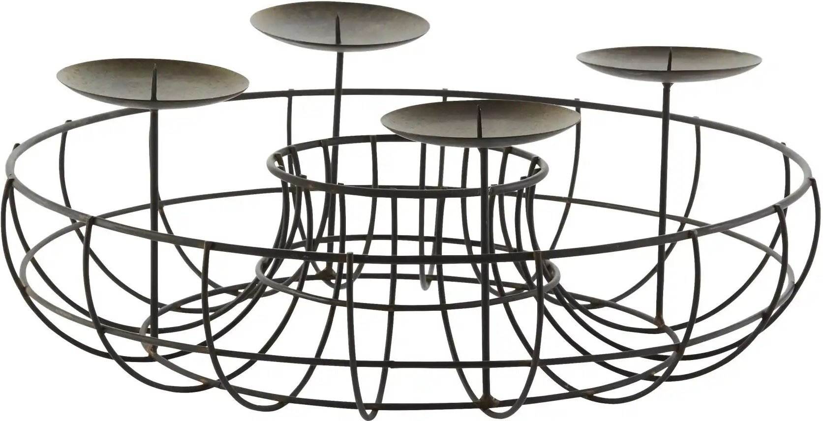 HOME STORY Adventskerzenhalter ¦ Metall ¦ Maße (cm): H: 12 Ø: 35 Weihnachten - Höffner