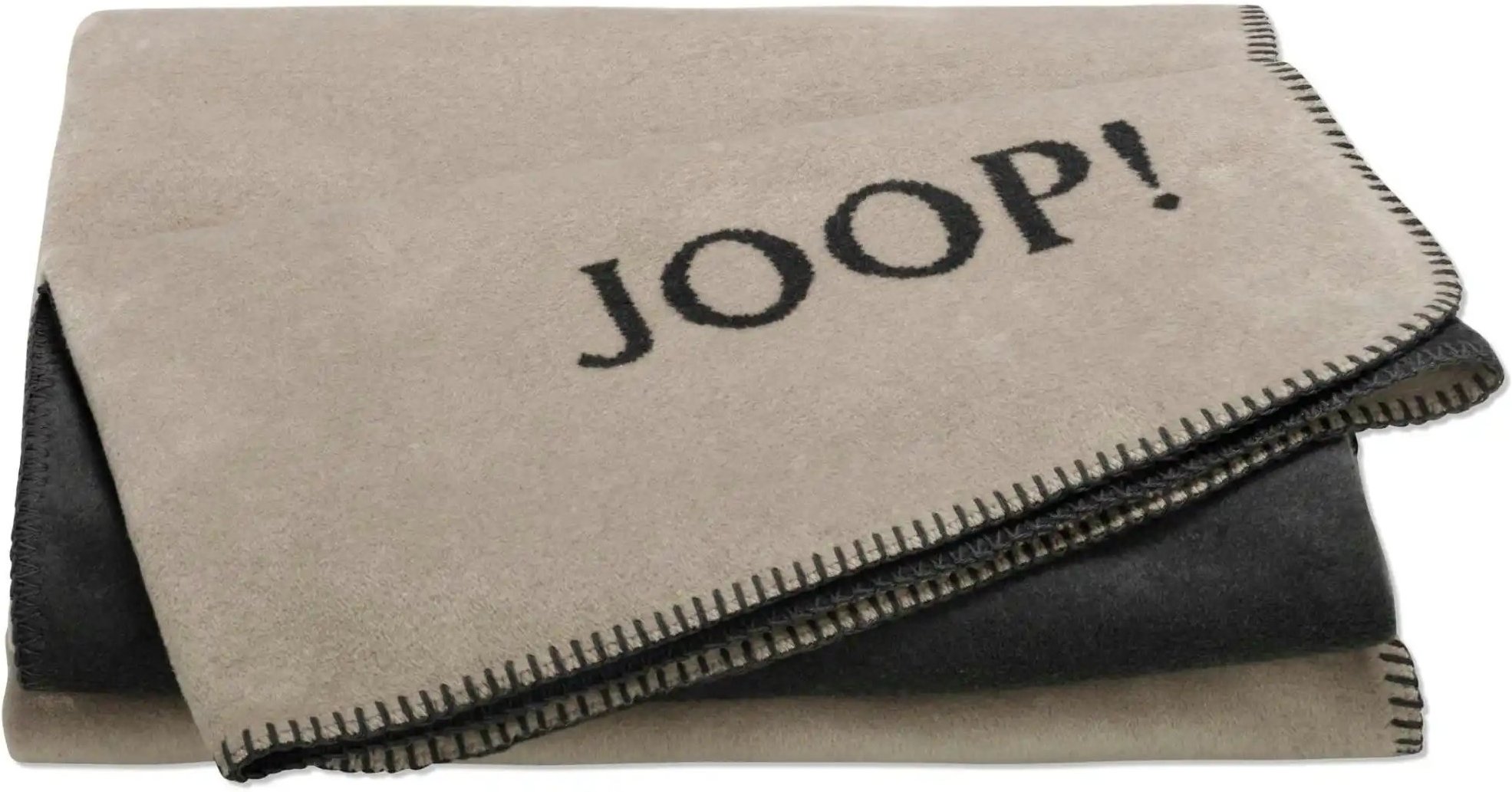 JOOP! Wohndecke Uni Doubleface ¦ grau ¦ Baumwollmischgewebe ¦ Maße (cm): B: 150 H: 1 Dekokissen & Decken > Kuscheldeck...