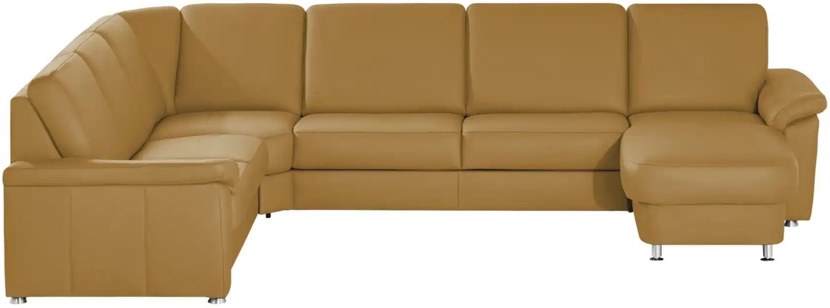 meinSofa Wohnlandschaft Leder Carolin ¦ gelb ¦ Maße (cm): B: 330 H: 91 T: 240.0 Polstermöbel > Sofas > Wohnlandschaften ...