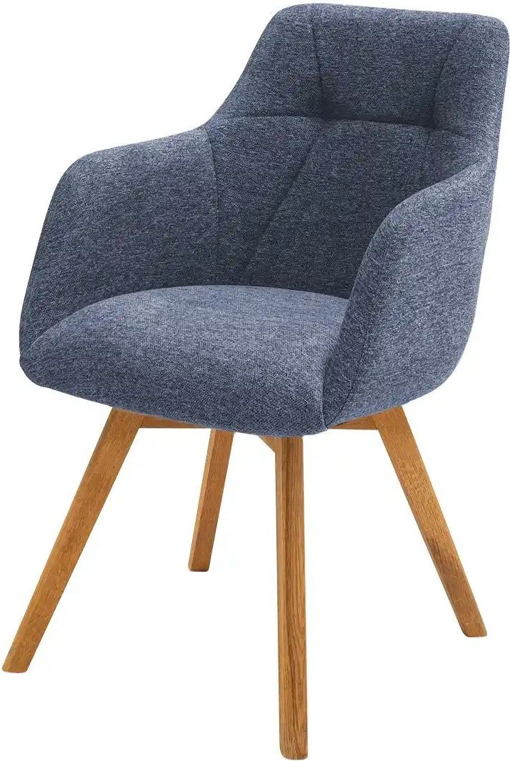 Dine + Mine Armlehnstuhl mit Steppung im Rücken Nador ¦ blau ¦ Maße (cm): B: 57 H: 84 T: 65.0 Stühle > Esszimmerstühle >...