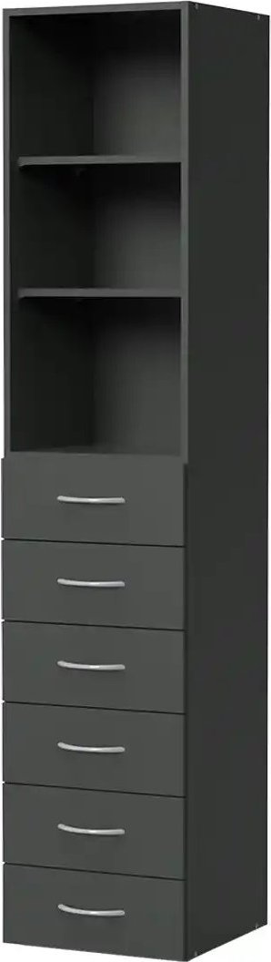 Regal Multiraumkonzept ¦ grau ¦ Maße (cm): B: 40 H: 185 T: 40.0 Regale > Standregale - Höffner