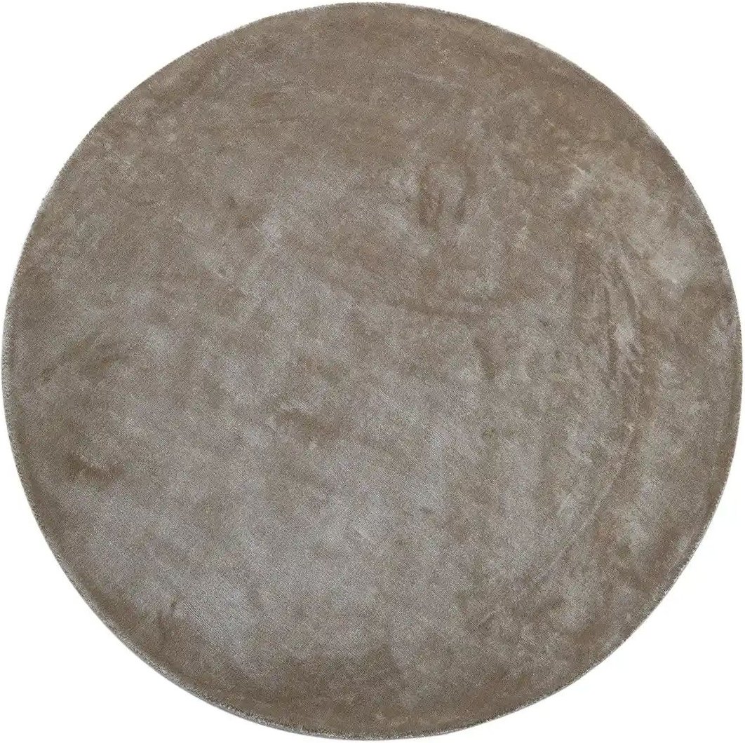 como Handloom-Teppich Flavia ¦ braun ¦ Viskose Ø: 160 Teppiche > Einfarbige Teppiche - Höffner