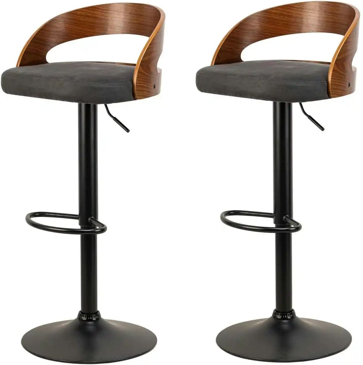 Barhocker 2er-Set Tabvictoria ¦ schwarz ¦ Maße (cm): B: 46 H: 101 Polstermöbel > Hocker > Barhocker - Höffner