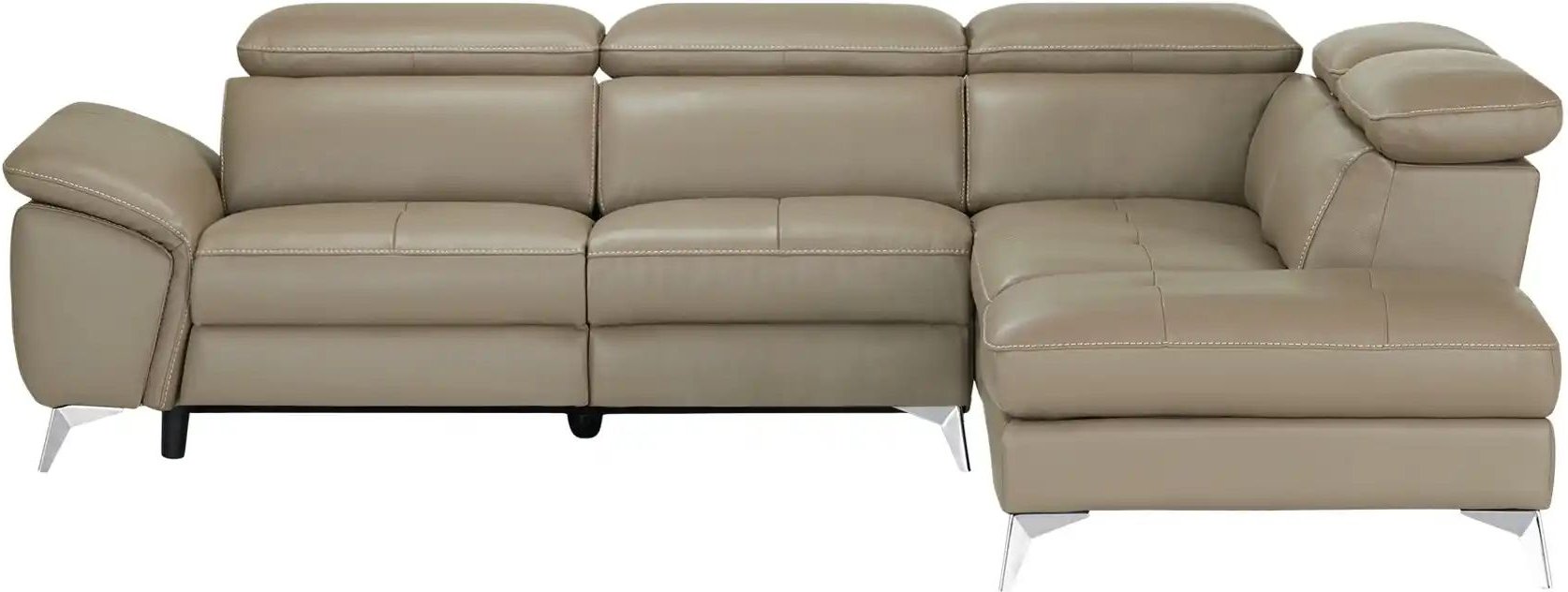 uno Ecksofa mit elektrischer Relaxfunktion Danae ¦ grau ¦ Maße (cm): B: 282 H: 78 T: 223.0 Polstermöbel > Sofas > Ecksof...