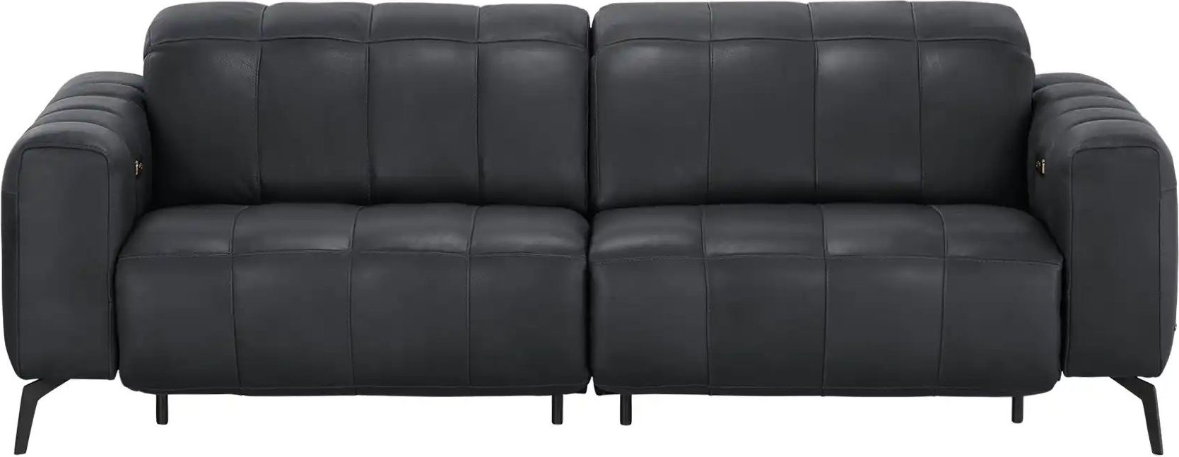 Natuzzi Editions Ledersofa mit Kopfteilverstellung Portento ¦ schwarz ¦ Maße (cm): B: 232 H: 78 T: 109.0 Polstermöbel > ...