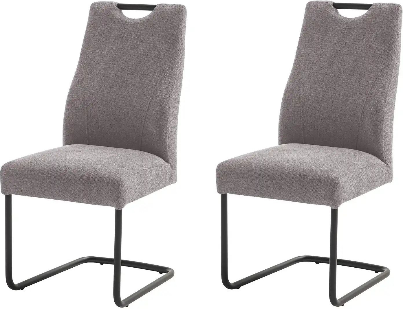 uno Freischwinger im 2er Set Sindra ¦ braun ¦ Maße (cm): B: 50 H: 102 T: 62.5 Stühle > Küchenstühle > Polster Küchenstüh...