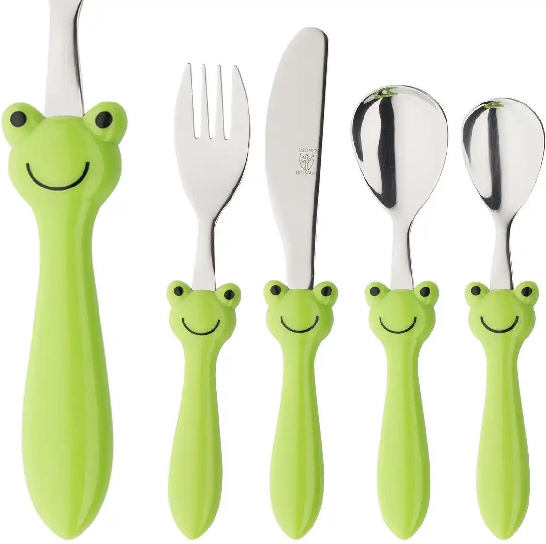 Justinus Kinderbesteck 4-teilig Frosch ¦ grün Geschenkideen > Geschenke für Kinder - Höffner