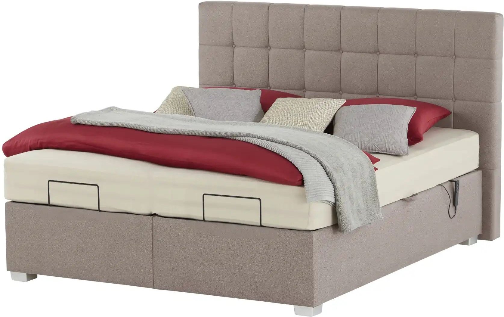 vanDoorn Motor-Boxspringbett mit Bettkasten Ohio ¦ beige ¦ Maße (cm): B: 172 H: 129 Betten > Boxspringbetten - Höffner