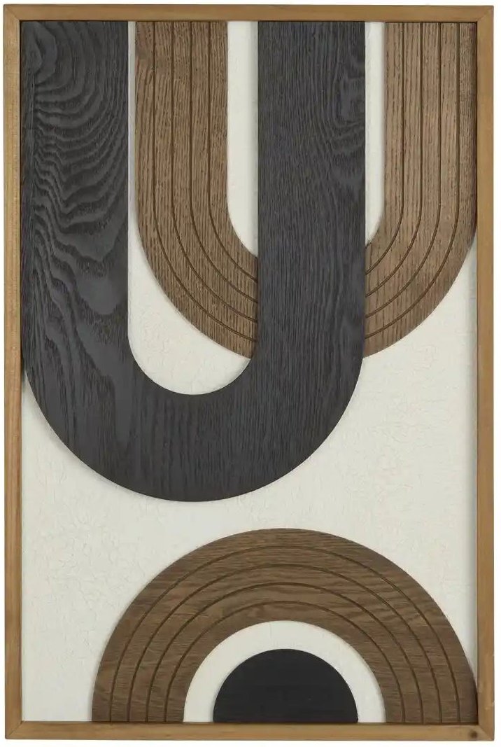 HOME STORY Wandbild ¦ holzfarben ¦ MDF,Massivholz ¦ Maße (cm): B: 40 H: 2,7 Accessoires > Bilder & Schilder - Höffner