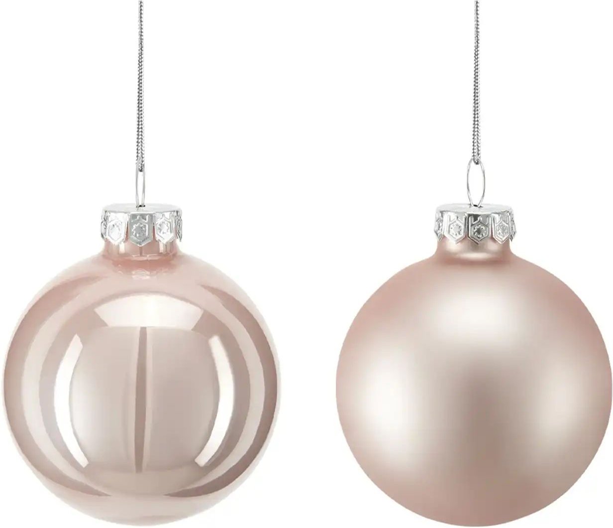 Weihnachtsbaumkugel 10er-Set ¦ rosa/pink ¦ Glas,Aluminium Ø: 6 Weihnachten - Höffner