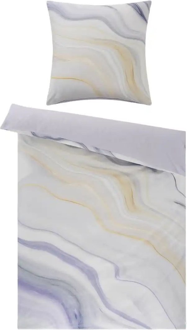 indigo Mako-Satin Wende-Bettwäsche Marble ¦ Maße (cm): B: 135 Bettwaren > Bettwäsche > Bettwäsche ganzjährig - Höffner