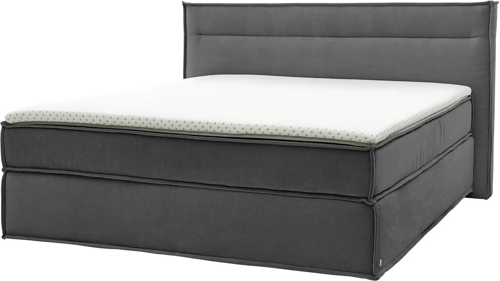 Musterring Boxspringbett JustB! ¦ grau ¦ Maße (cm): B: 180 H: 115 Betten > Boxspringbetten - Höffner