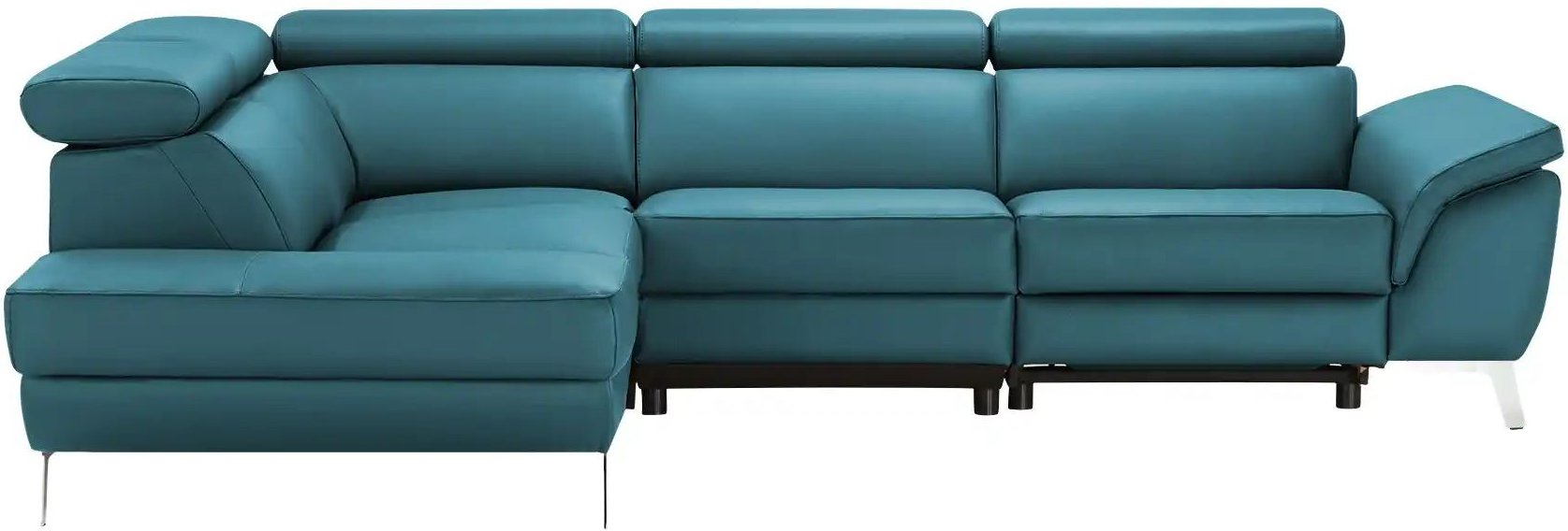 uno Ecksofa Leder Dallas ¦ türkis/petrol ¦ Maße (cm): B: 283 H: 74 T: 228.0 Polstermöbel > Sofas > Ecksofas - Höffner
