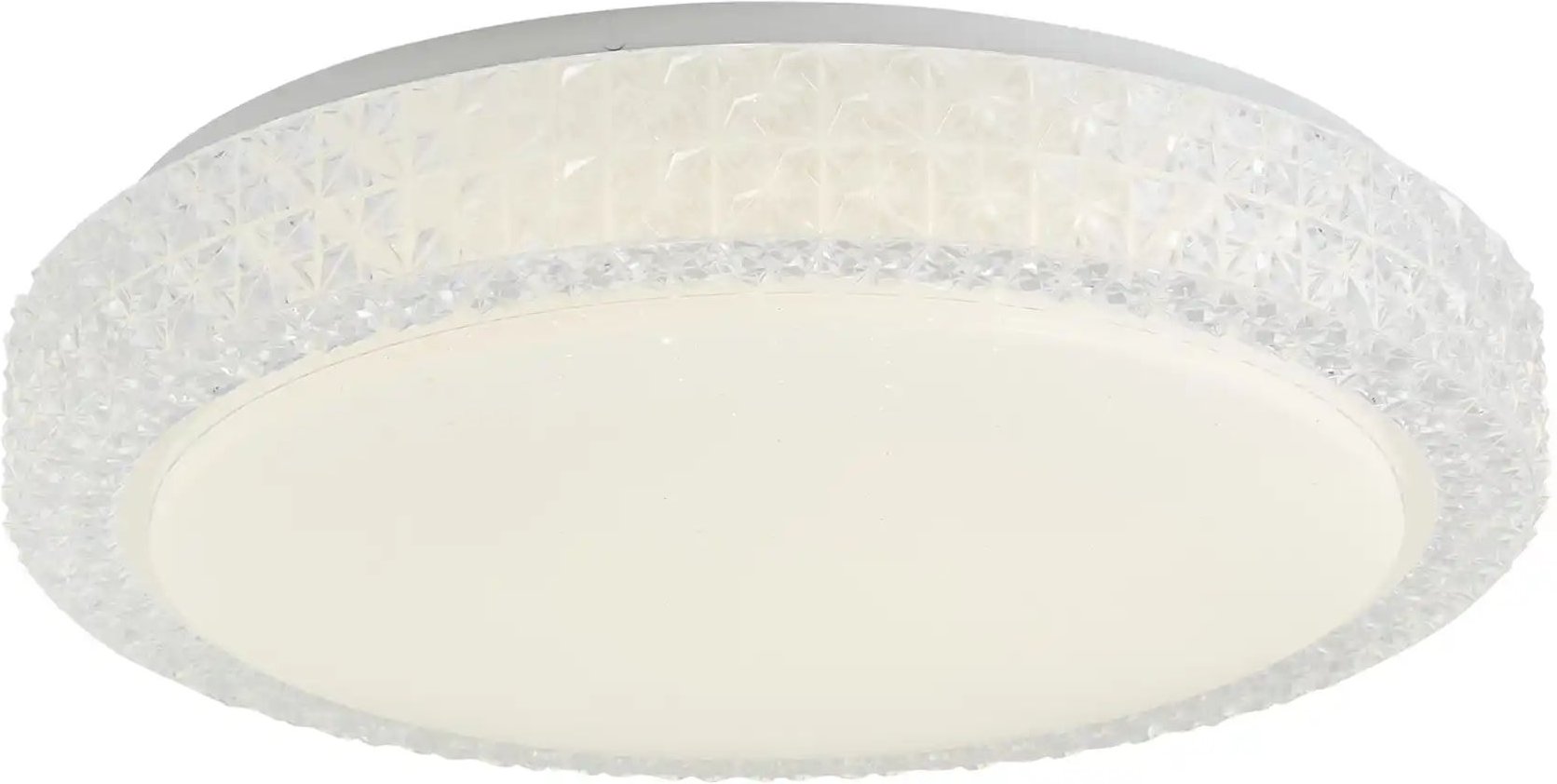 KHG LED-Deckenleuchte 1-flammig mit Sternenhimmeloptik ¦ weiß ¦ Maße (cm): H: 10,5 Ø: 40.5 Lampen & Leuchten > Decke...