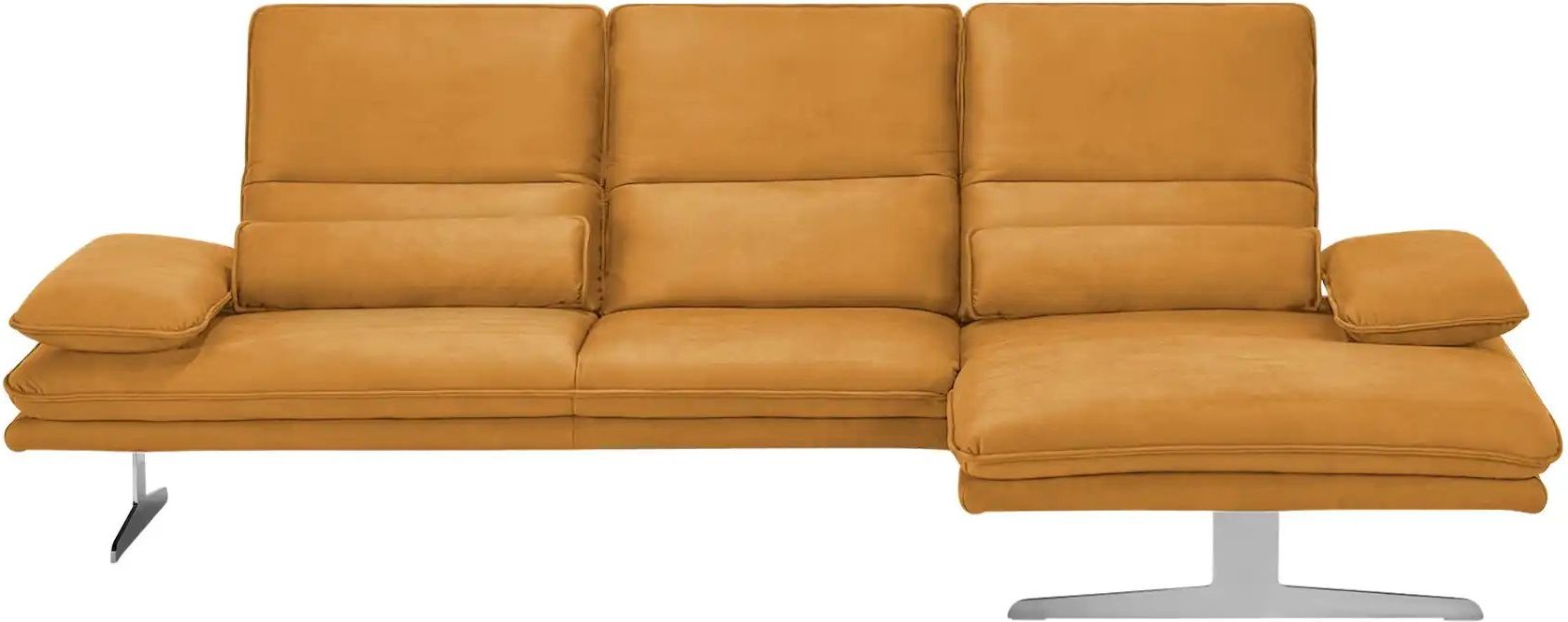Thumbnail - W.SCHILLIG Ecksofa aus Mikrofaser Broadway ¦ orange ¦ Maße (cm): B: 291 H: 94 T: 164.0 Polstermöbel > Sofas > Ecksofas -...