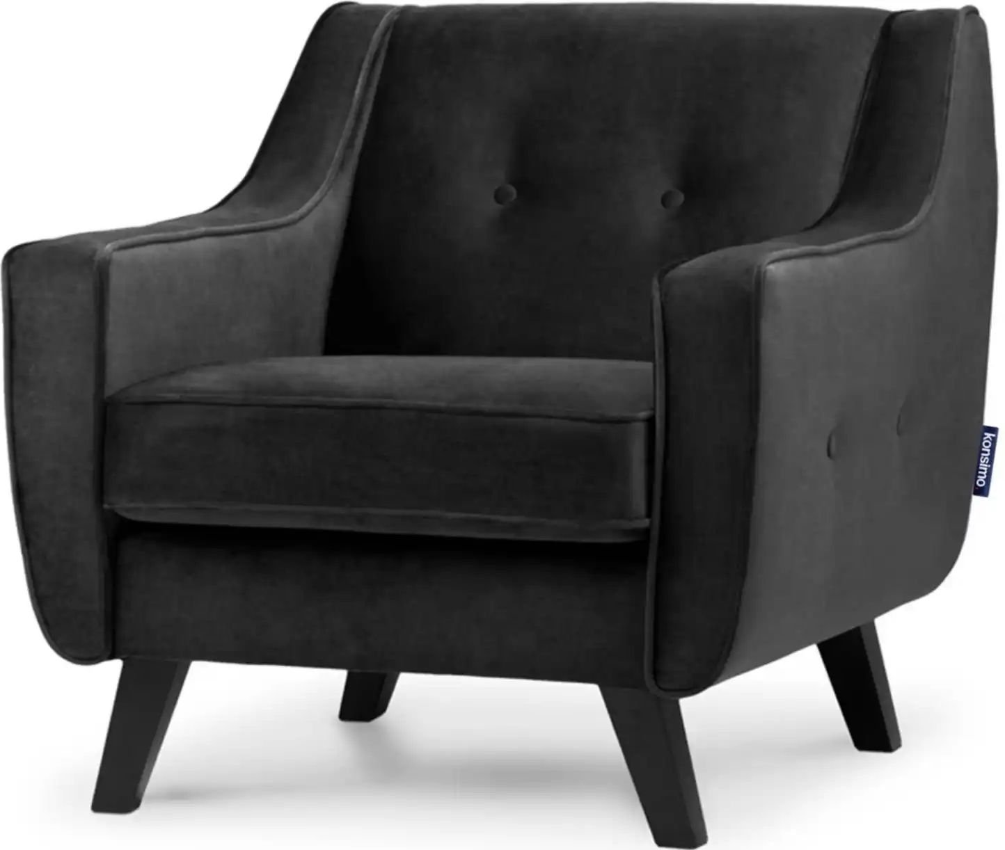 KONSIMO Sessel Terso ¦ grau ¦ Maße (cm): B: 84 H: 81 Polstermöbel > Sessel > Polstersessel - Höffner