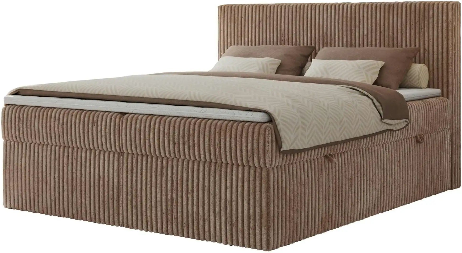 Boxbett mit Bettkasten Tiliano ¦ braun ¦ Maße (cm): B: 144 H: 119 Betten > Komfortbetten - Höffner