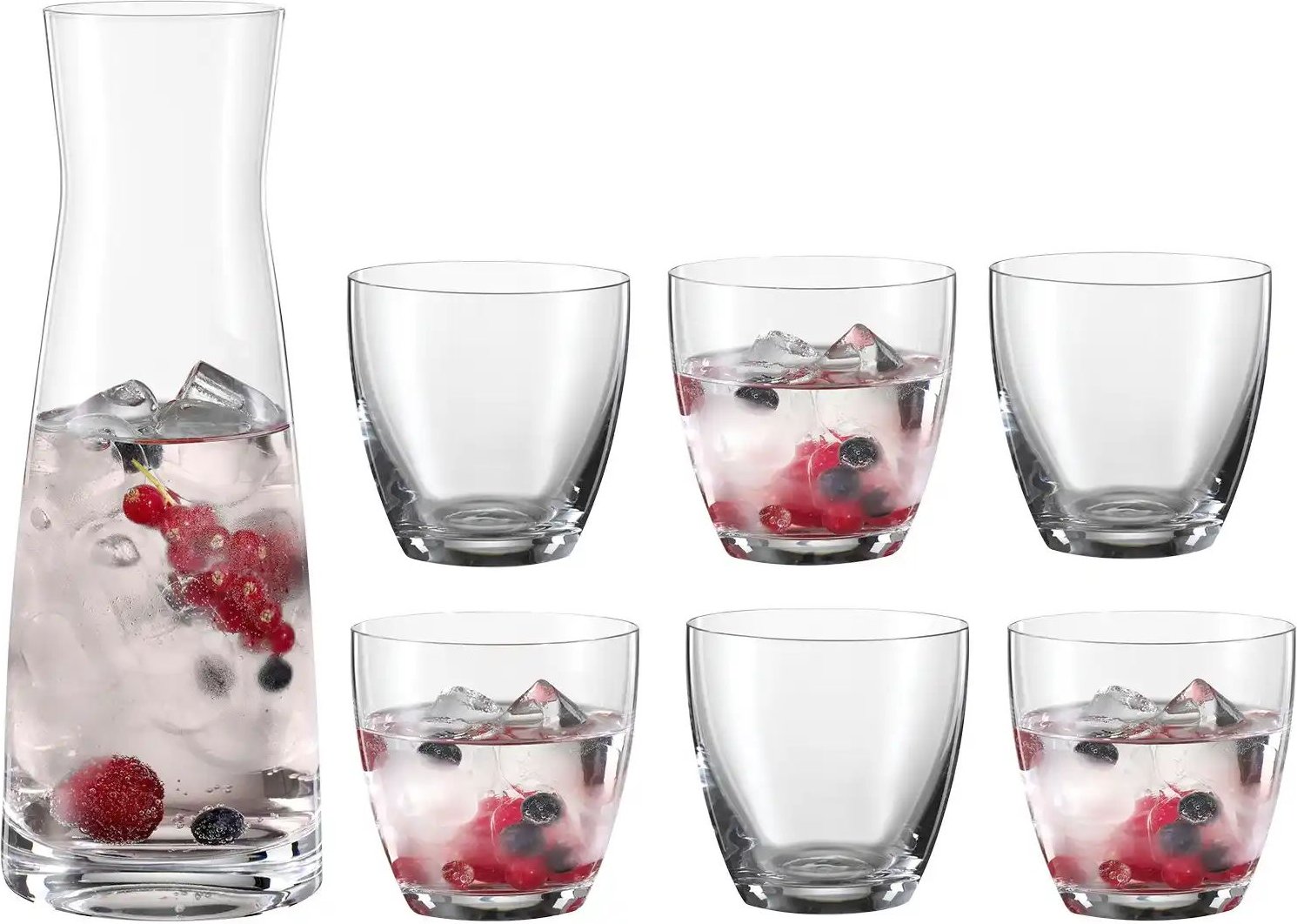 BOHEMIA Wasser-Saft-Set Libera ¦ transparent/klar ¦ Glas Gläser & Karaffen - Höffner